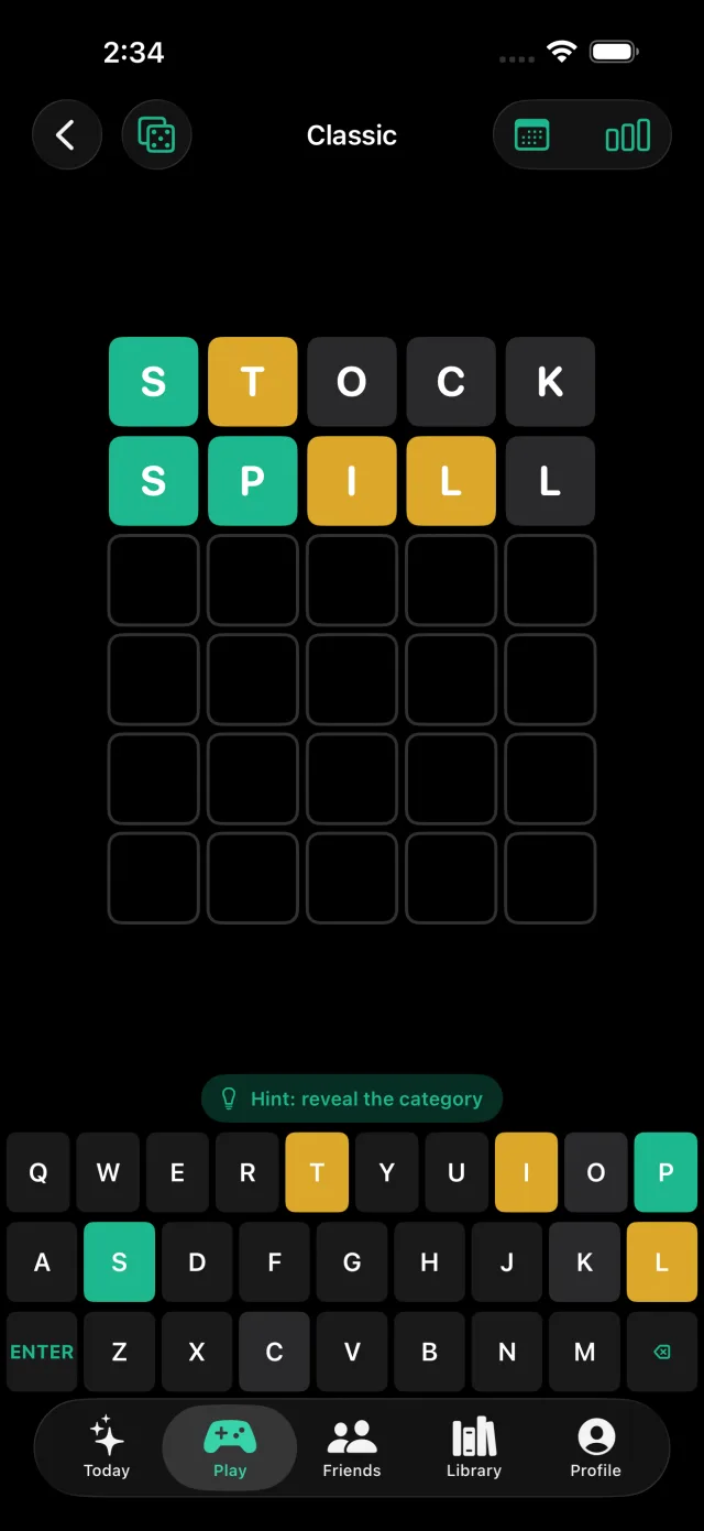 Verbull: The daily word game